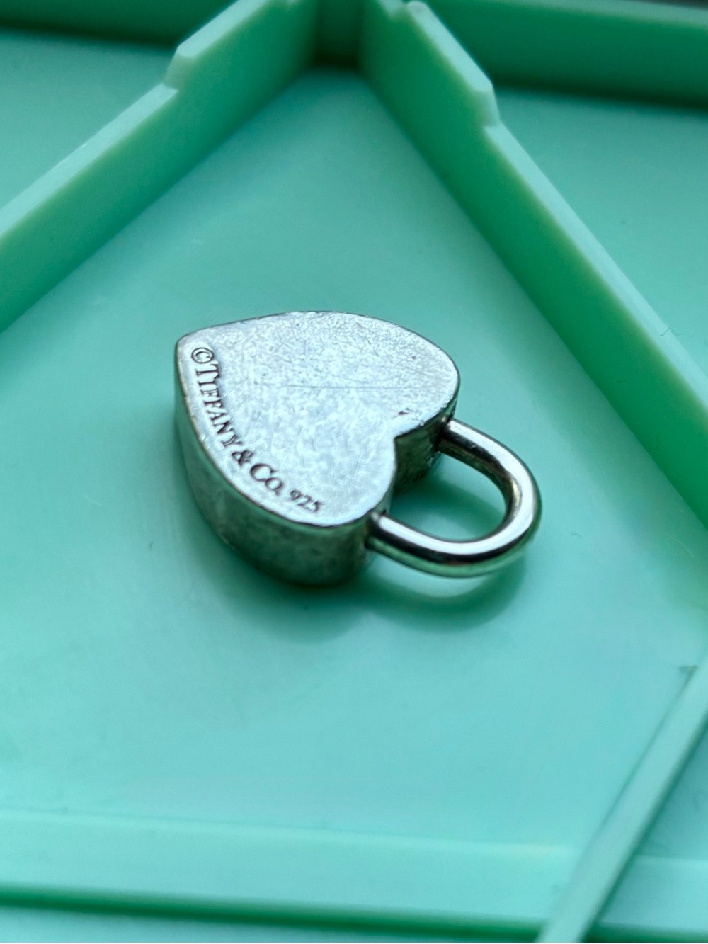 Tiffany & Co. Heart Padlock Charm in Silver - Picture 2 of 4